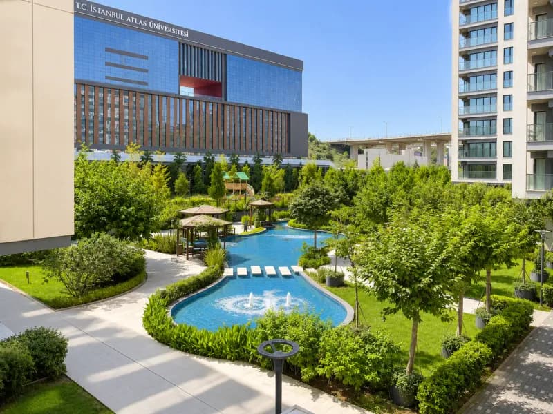 Kordon İstanbul Güzel Bahçe 1+1 Havuz Manzaralı Satılık Daire - İstanbul / Kağıthane